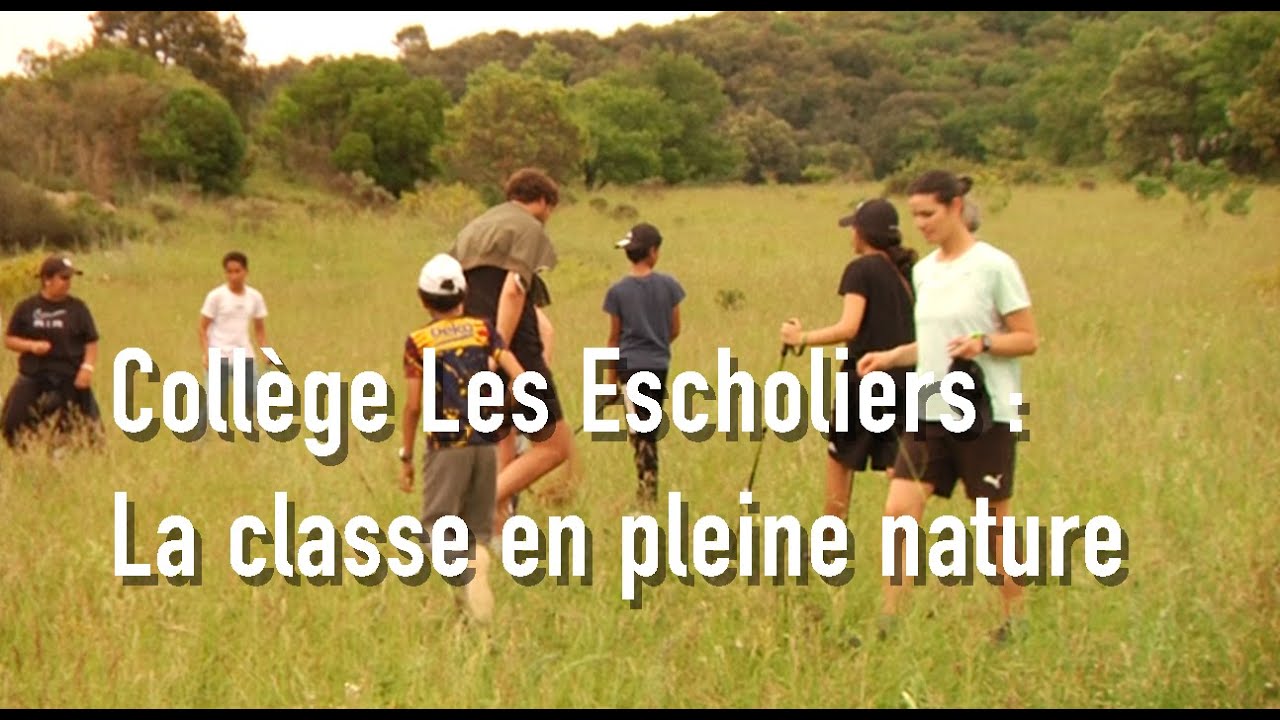 La Paillade/Collège Les Escholiers au Pic St Loup : La classe en pleine nature.
